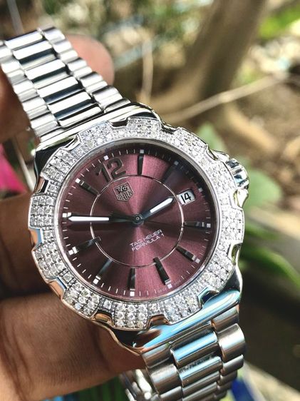 Tag Heuer F1 Quartz Diamond Bezel Dark Purple Dail WAH121B🇨🇭🇨🇭 รูปที่ 3