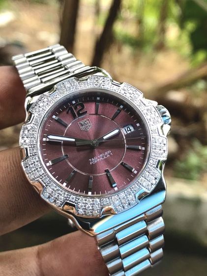Tag Heuer F1 Quartz Diamond Bezel Dark Purple Dail WAH121B🇨🇭🇨🇭 รูปที่ 7