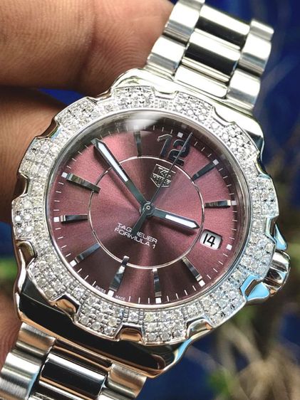 Tag Heuer F1 Quartz Diamond Bezel Dark Purple Dail WAH121B🇨🇭🇨🇭 รูปที่ 2