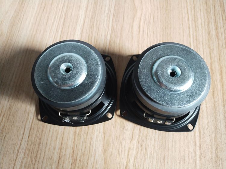 ลำโพงซับวูฟเฟอร์ขนาด 4นิ้ว x2 มือสอง 100w BA-4055B ดอกลำโพง 4 นิ้ว จำนวน 2 ตัว แถม c 100uf 50v 2 ตัง Capacitor Audio grade MUSE ES series รูปที่ 2