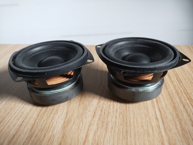 ลำโพงซับวูฟเฟอร์ขนาด 4นิ้ว x2 มือสอง 100w BA-4055B ดอกลำโพง 4 นิ้ว จำนวน 2 ตัว แถม c 100uf 50v 2 ตัง Capacitor Audio grade MUSE ES series รูปที่ 6