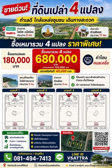 ไม่ใช่ ขายที่ดินเปล่า