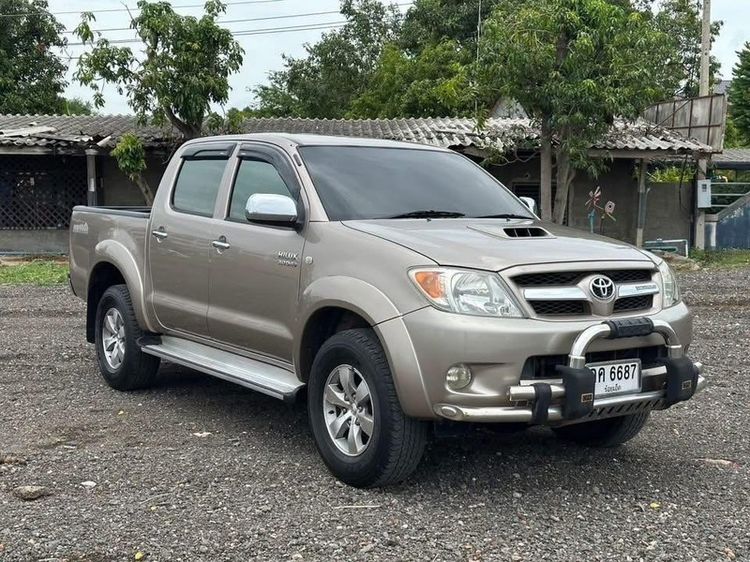 Toyota Hilux Vigo 2007 3.0 E Prerunner Pickup ดีเซล ไม่ติดแก๊ส เกียร์ธรรมดา น้ำตาล