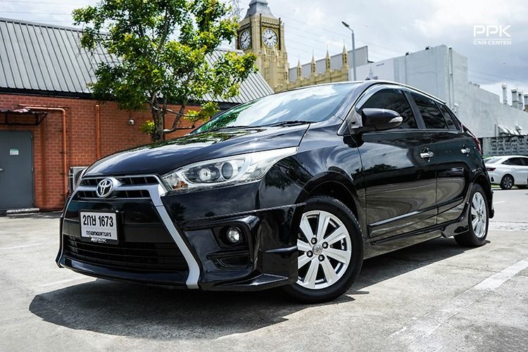 Toyota Yaris 2014 1.2 G Sedan เบนซิน ไม่ติดแก๊ส เกียร์อัตโนมัติ ดำ