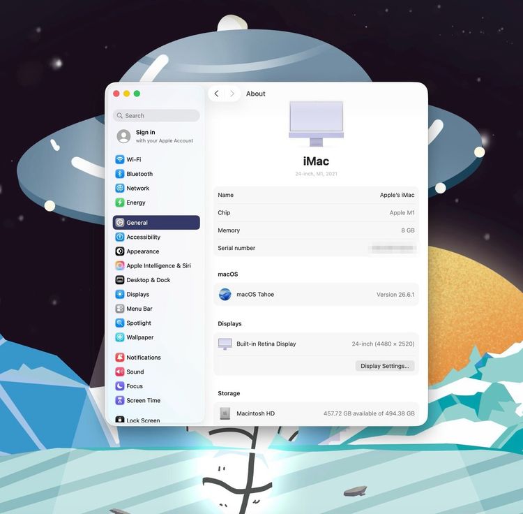 iMac 24-inch M1 2021 Ram8GB SSD512GB Purple รูปที่ 14