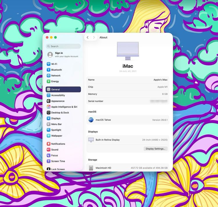 iMac 24-inch M1 2021 Ram8GB SSD512GB Purple รูปที่ 14