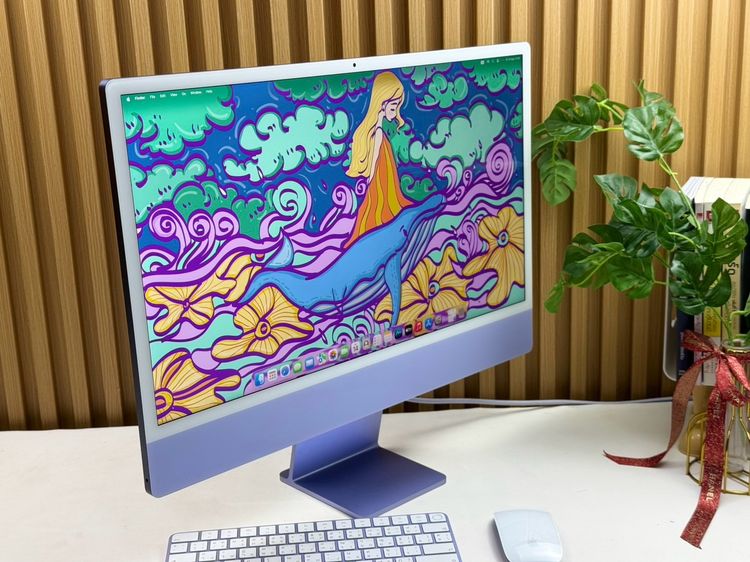 iMac 24-inch M1 2021 Ram8GB SSD512GB Purple รูปที่ 3