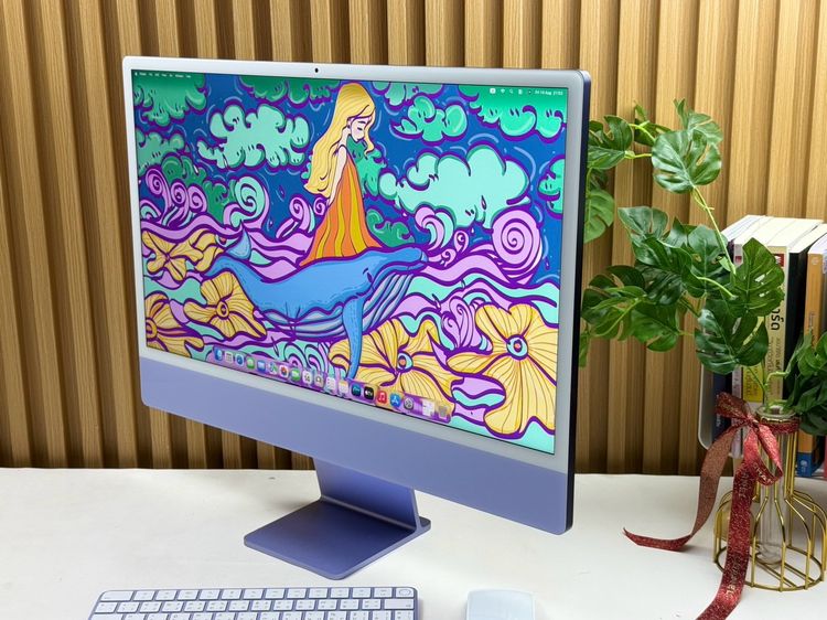 iMac 24-inch M1 2021 Ram8GB SSD512GB Purple รูปที่ 2