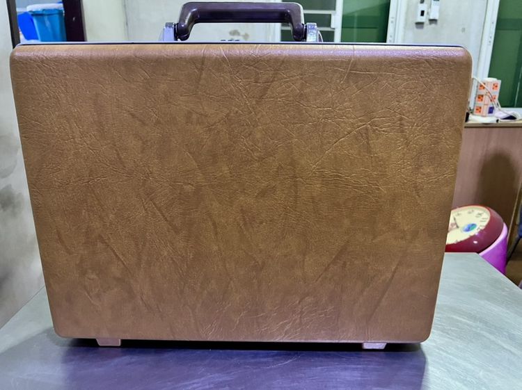 ชาย น้ำตาล กระเป๋าเอกสาร Vintage Samsonite OMEGA Hard Case