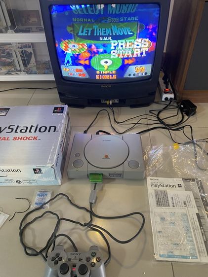 Sony เครื่องเกมส์โซนี่ เพลย์สเตชั่น PS1 (Playstation 1) PS 1 งานกล่อง สวยๆคมๆ