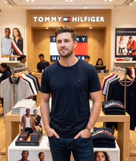 เสื้อทีเชิ้ต อื่นๆ ดำ แขนสั้น Tommy Hilfiger