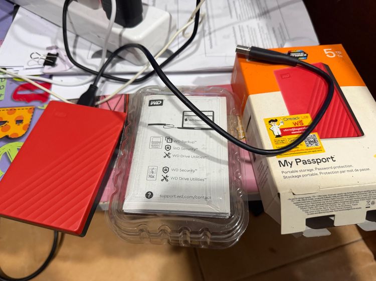ที่เก็บข้อมูลและเมมโมรี่การ์ด External hdd ขนาด 5 tb มือสอง