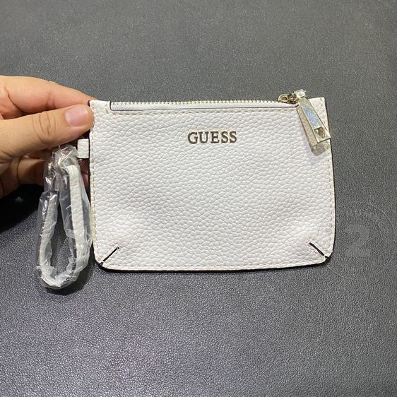 หนัง PU หญิง ขาว GUESS กระเป๋าใส่แบงค์พับ ใส่เหรียญ ใส่บัตร แบรนด์แท้