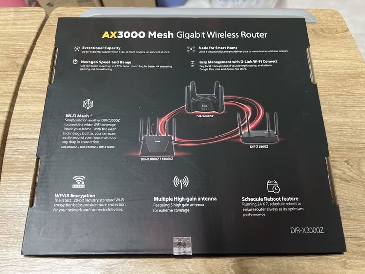 D-LINK DIR-X3000Z AX3000 MESH GIGABITWIRELESS ROUTER รูปที่ 7
