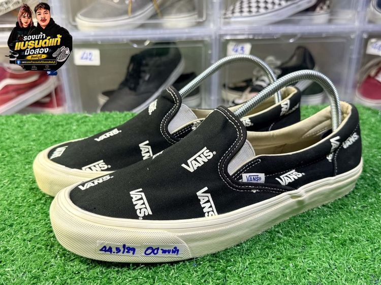 อื่นๆ รองเท้าผ้าใบ อื่นๆ UK 10 | EU 44 2/3 | US 10.5 ดำ Vault by Vans OG Classic Slip-On LX "Multi-Logo Black"