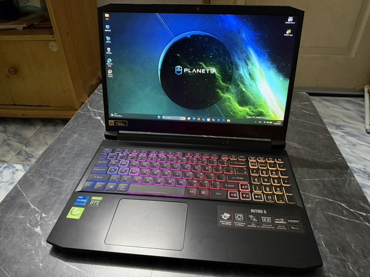 ขาย Note Book ACER NITRO 5 AN515-57-52UX I5-11400H Ram 24gb RTX 3060 6 GB GDDR6 512gb SSD M.2 สภาพสวยๆ เลยครับผม รูปที่ 4