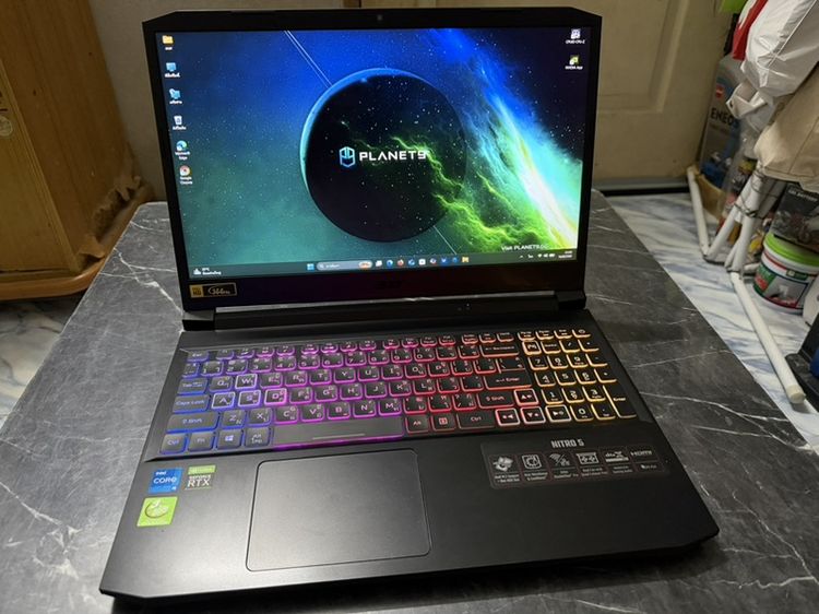 ขาย Note Book ACER NITRO 5 AN515-57-52UX I5-11400H Ram 24gb RTX 3060 6 GB GDDR6 512gb SSD M.2 สภาพสวยๆ เลยครับผม รูปที่ 3