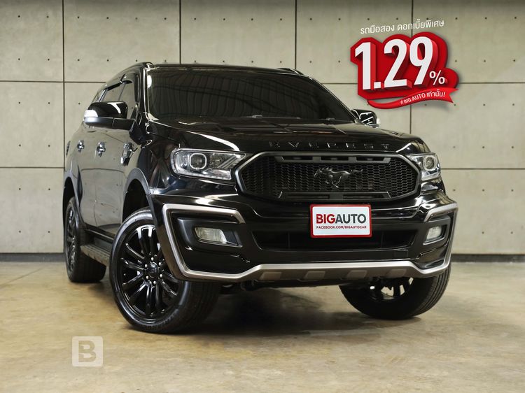 Ford Everest 2020 2.0 Titanium Sport Utility-car ดีเซล ไม่ติดแก๊ส เกียร์อัตโนมัติ ดำ