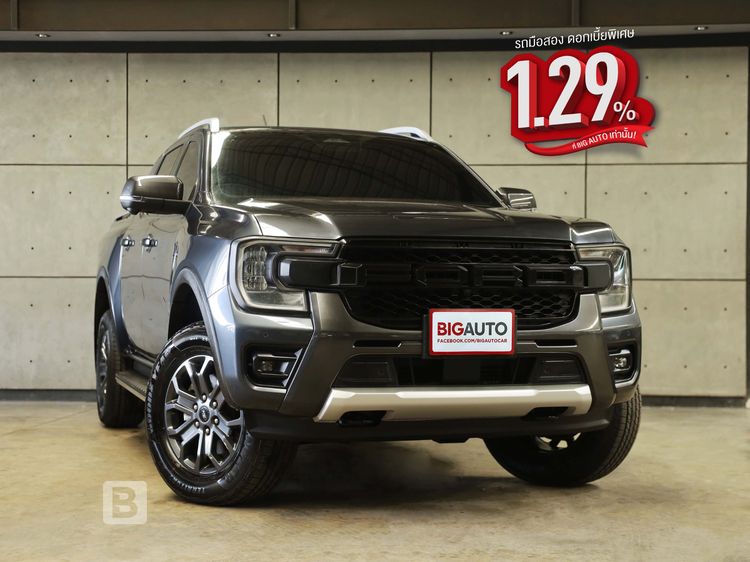 รถ Ford Ranger 2.0 Bi-Turbo Hi-Rider Wildtrak สี เทา