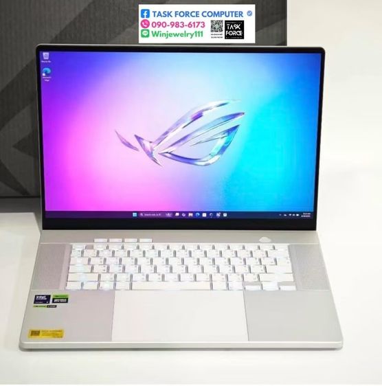 Republic Of Gamers (ROG Gaming) วินโดว์ อื่นๆ อื่นๆ ใช่ ( 1 เครื่อง สุดท้าย) ASUS ROG ZEPHYRUS G16 GU605CW-QR143WA - PLATINUM WHITE