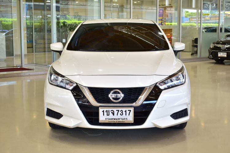 Nissan Almera 2020 1.2 E Sedan เบนซิน ไม่ติดแก๊ส เกียร์อัตโนมัติ ขาว รูปที่ 2