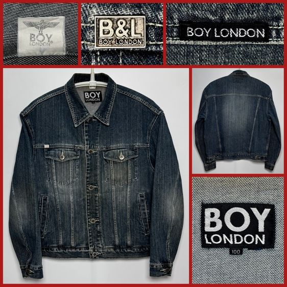 🔴เสื้อแจ็คเก็ตยีนส์ BOY LONDON ของแท้ แบรนด์เนมยอดนิยมของอังกฤษ