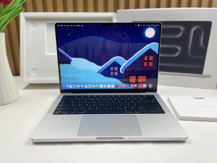 Apple Mackbook Pro 14 Inch แมค โอเอส 16 กิกะไบต์ อื่นๆ ใช่ MacBook Pro 14-inch M4 2024 Ram16GB SSD512GB Silver CPU 10-core,GPU 10-core • 61334