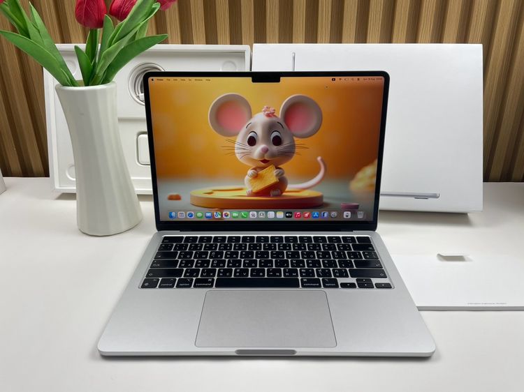 Apple แมค โอเอส 8 กิกะไบต์ อื่นๆ ไม่ใช่ MacBook Air 13-inch M2 2022 Ram8GB SSD512GB Silver CPU-8 core, GPU8-core • 62581