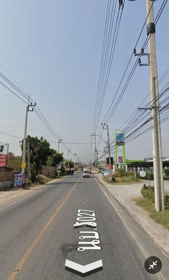 ที่ดินติดถนน5027ไทรน้อย-วัดต้นเชือก เหมาะทำการค้า,โชว์รูม