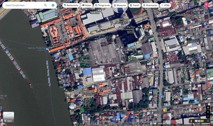 ที่ดินติดแม่น้ำบางโพ เหมาะทำร้านอาหาร โฮสเทล บ้านพัก รูปที่ 3