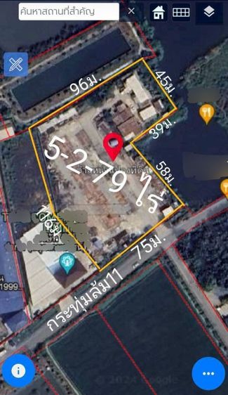 ที่ดินซอยกระทุ่มล้ม11 เนื้อที่5ไร่ครึ่ง เหมาะทำโกดัง