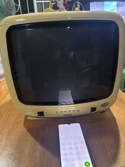 Strada CRT Color TV 14 inches Yellow Color with box