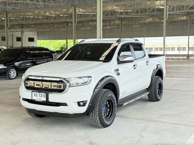 Ford Ranger 2018 2.0 Hi-Rider Limited Pickup ดีเซล ไม่ติดแก๊ส เกียร์ธรรมดา ขาว