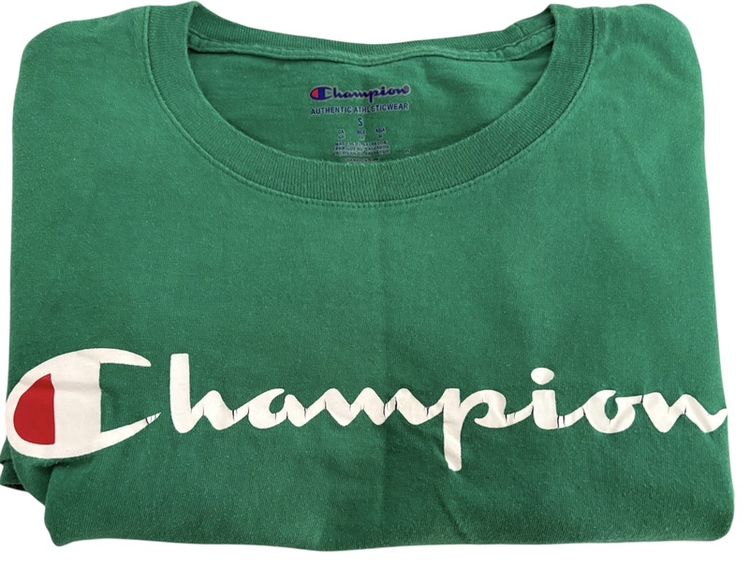 อื่นๆ เสื้อทีเชิ้ต เขียว แขนสั้น เสื้อ t-shirt Champion ของแท้