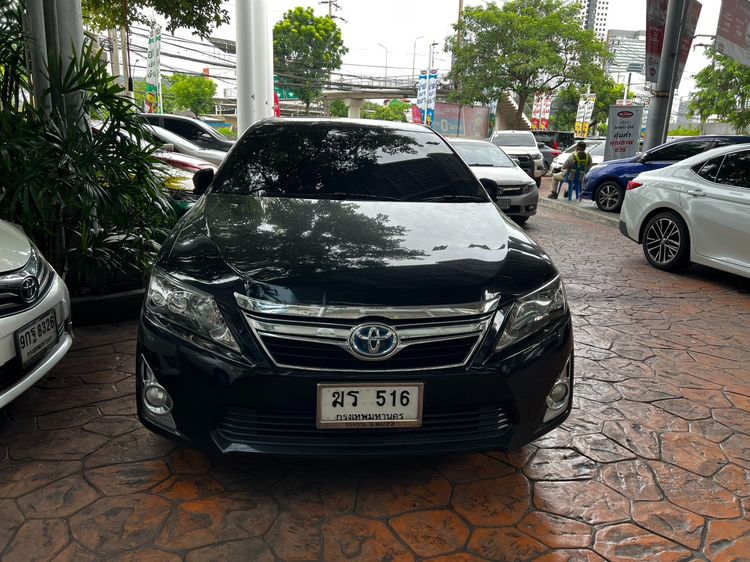 Toyota Camry 2012 2.5 Hybrid Navi Sedan ไฮบริด ไม่ติดแก๊ส เกียร์อัตโนมัติ ดำ รูปที่ 2