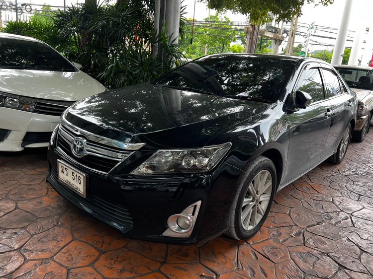 Toyota Camry 2012 2.5 Hybrid Navi Sedan ไฮบริด ไม่ติดแก๊ส เกียร์อัตโนมัติ ดำ รูปที่ 3