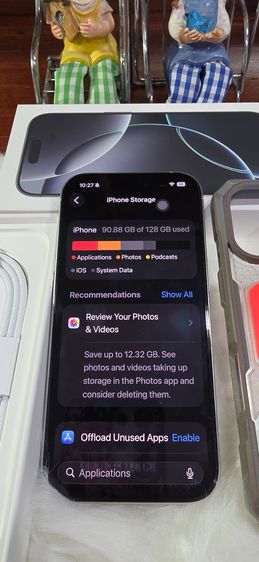 iphone 16 Pro มือ2-ฟิลม์ เคส พร้อม สายชาร์จอันใหม่ รูปที่ 14