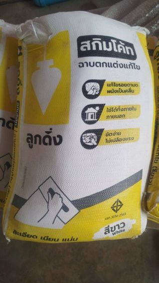 ปูน / วัสดุเทพื้น ปูนฉาบผิวบางตราลูกดิ่ง