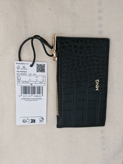 อื่นๆ ดำ กระเป๋าใส่บัตร กระเป๋าสตางค์ใบเล็ก Mango