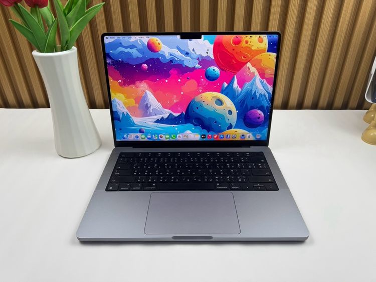 Apple Mackbook Pro 14 Inch แมค โอเอส 16 กิกะไบต์ อื่นๆ ไม่ใช่ MacBook Pro 14-inch M1 Pro 2021 Ram16GB SSD512GB Space gray CPU10-core,GPU16-core • 61335