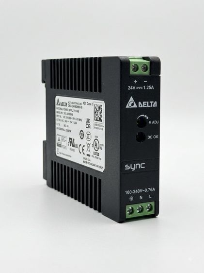 ขายมือ1Delta Sync DIN Rail Power Supply รุ่น DRS-24V30W1A (หรือ Delta DRS-24V30W1AZ)