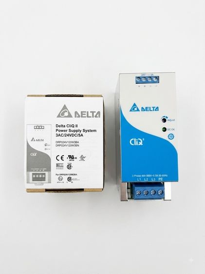 ขายมือ1 ไม่มีกล่องDelta DRP024V120W3BA⁠  ⁠Delta CliQ II 24V 5A 3 Phase⁠ รูปที่ 3