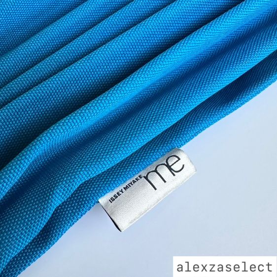 [Used] me ISSEY MIYAKE Mix Color Trunk Pleats Bag สีฟ้า-สายทูโทน รูปที่ 2