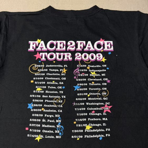 เสื้อยืด Elton John x Billy Joel Tour 2009 by Anvil Size M รูปที่ 6