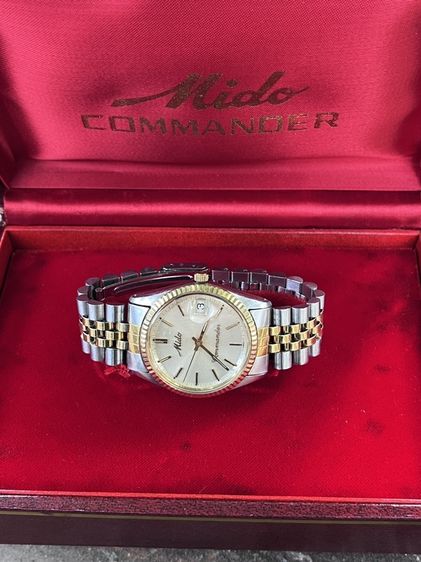 ทอง 🇨🇭 Mido commander DateJust (แท้เดิมทุกจุดมือสอง)