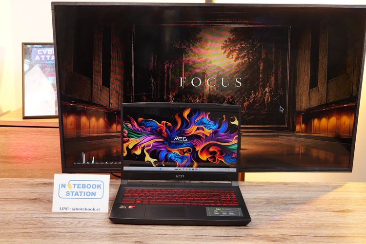 รุ่นอื่น ๆ วินโดว์ 16 กิกะไบต์ ไม่ใช่ Msi Bravo 15 Ryzen5-5600H การ์ดจอแยกAMDRadeonRX6500M(4GB) Ram16 SSD512 จอ15.6 144 Hz