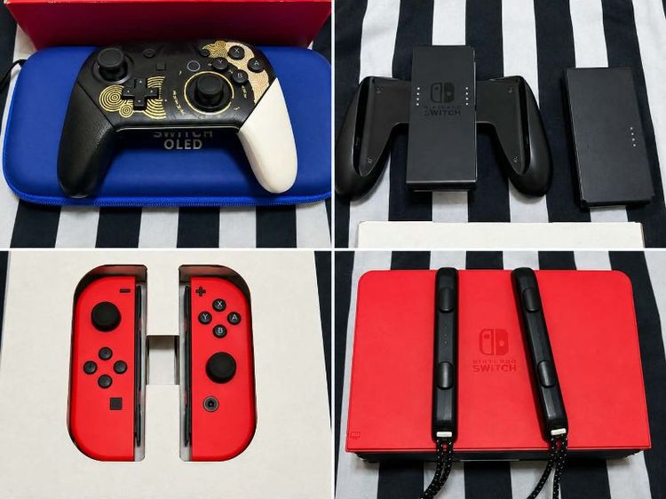 Nintendo switch Oled Red Mario(Moded)แปลงเล่น 3ระบบ 256GB รูปที่ 4