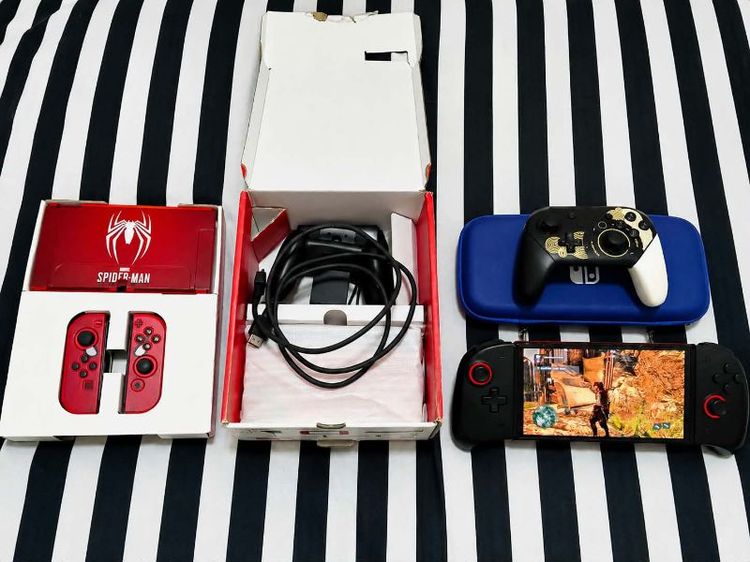 Nintendo switch Oled Red Mario(Moded)แปลงเล่น 3ระบบ 256GB รูปที่ 2
