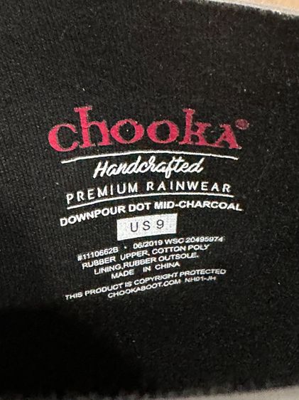 รองเท้าบูทกันน้ำยี่ห้อ Chooka มือหนึ่ง รูปที่ 7