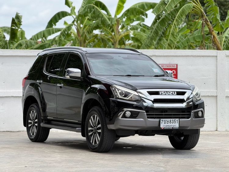 Isuzu MU-X 2017 1.9 Utility-car ดีเซล ไม่ติดแก๊ส เกียร์อัตโนมัติ ดำ
